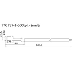 【170137-1-500-BK】コンタクトプローブ(プローブピン) リング形 170137-1-500-BK