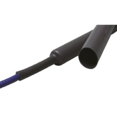 【1INX1.2M】熱収縮チューブ 収縮前 25.4mm 収縮後 10.2mm 黒