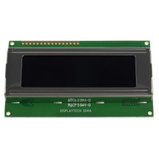 【204A-GC-BC-3LP】Displaytech 液晶モノクロディスプレイ 半透過型 英数字 黒、4列20文字x20 char