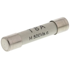 【247-4043】管ヒューズ 8A 6.3 x 32mm 500V ac(タイムラグ)