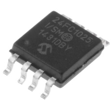 【24FC1025-I/SM】マイクロチップ、シリアルEEPROM 1Mbit シリアル-I2C