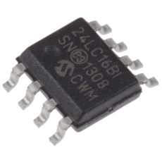 【24LC16B-I/SN】マイクロチップ、シリアルEEPROM 16kbit シリアル-I2C