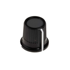【259-6957】ノブ 6.35mm 直径：16.2mm 丸型