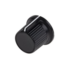 【259-6979】ノブ 6.35mm 直径：21mm 丸型
