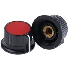 【259-7023】ノブ 6mm 直径:28mm 丸型