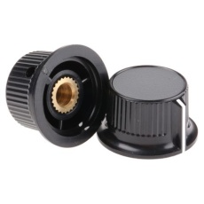 【259-7045】ノブ 6mm 直径:28mm 丸型