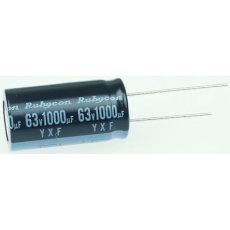 【25YXF100MEFC6.3X11】リード線形アルミニウム電解コンデンサ(100μF/25V)