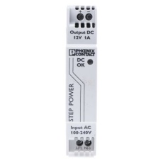 【2868538】DINレール取付け用スイッチング電源(12V dc/1A 12W)