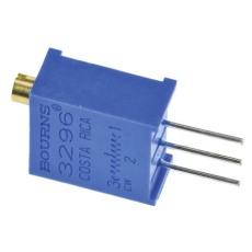 【3296W-1-102LF】半固定抵抗器(トリマポテンショメータ)1kΩ スルーホール 25回転型
