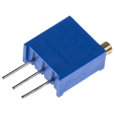【3296W-1-504LF】半固定抵抗器(トリマポテンショメータ)500kΩ スルーホール 25回転型
