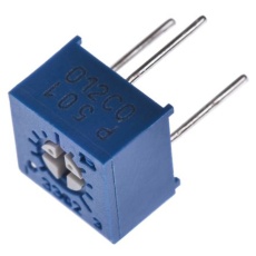 【3362P-1-501LF】半固定抵抗器(トリマポテンショメータ)500Ω スルーホール 1回転型