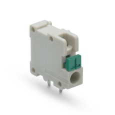 【SL-6000-H-G】プリント基板用スクリューレス端子台 5.08mmピッチ 10A 300V 1極 任意極数組合せ型 緑 ライトアングル
