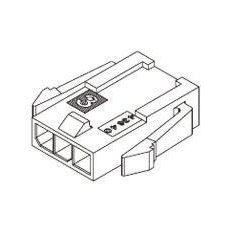 【43640-0800】コネクタハウジング(8極、ピッチ：3mm、1列)
