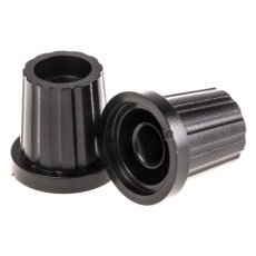 【465-9381】ノブ 6.4mm 直径:19mm D字型