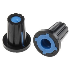 【467-6049】ノブ 6mm 直径：17mm D字型