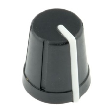【467-6106】ノブ 6mm 直径：13mm D字型
