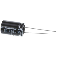 【50ZL470MEFC12.5X20】リード線形アルミニウム電解コンデンサ(470μF/50V)