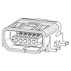 【67803-8020】Molex USBコネクタ Micro AB タイプ、メス 表面実装 67803-8020