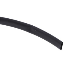 【700-4649】熱収縮チューブ 収縮前 4.8mm 収縮後 2.4mm 黒