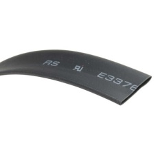 【700-4658】熱収縮チューブ 収縮前 9.5mm 収縮後 4.8mm 黒