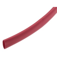 【700-4683】熱収縮チューブ 収縮前 4.8mm 収縮後 2.4mm 赤