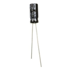 【711-1078】アルミニウム電解コンデンサ(10μF/25V)