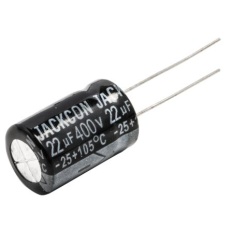 【711-2059】アルミニウム電解コンデンサ(22μF/400V)