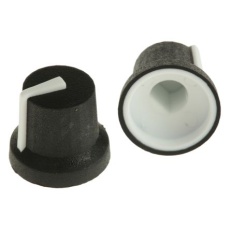 【777-7366】ノブ 6mm 直径：16.8mm D字型