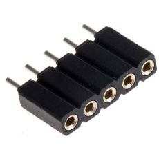 【801-87-005-10-001101】ピンヘッダ ピンソケット 1列 Preci-Dip ストレート 2.54mm 5極 スルーホール