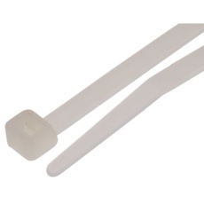 【811-1565】結束バンド 190mm x 4.8 mm ナチュラル ナイロン 66