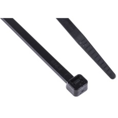 【811-1697】結束バンド 250mm x 4.8 mm 黒 ナイロン 66