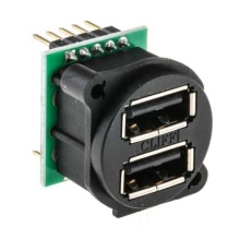 【830-0074】USBコネクタ A タイプ メス パネルマウント