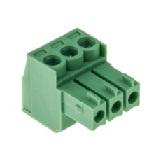 【897-1001】基板用端子台 3.5mmピッチ 1列 3極 緑