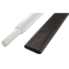 【A1.5X0.2X1M-BLK】熱収縮チューブ 収縮前 2.1mm 収縮後 0.8mm 黒