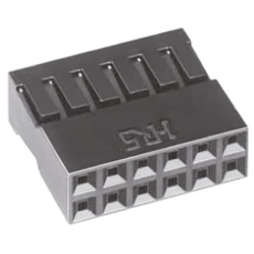 【A1-10D-2.54C】基板接続用ソケット 10極 2.54mm 2列 ケーブルマウント