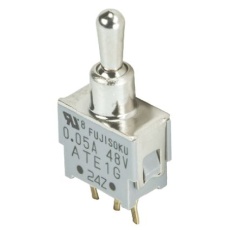 【ATE1G-2M3-10-Z】トグルスイッチ SPDT PCB (On)-Off-(On)