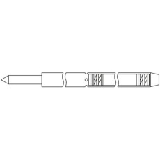 【B-03PO-00】コンタクトプローブ(プローブピン) 0.6mm ポイント形 B-03PO-00