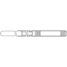 【B-06RA-00】コンタクトプローブ(プローブピン) 1.27mm アール形 B-06RA-00