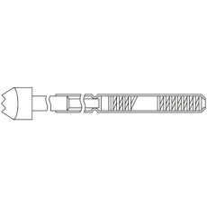 【B-10DAH-15】コンタクトプローブ(プローブピン) 1.91mm 鋸歯状 B-10DAH-15