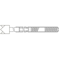 【B-10OWH-15】コンタクトプローブ(プローブピン) 1.91mm クラウン4点 B-10OWH-15