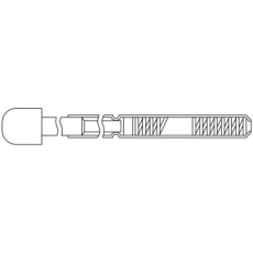 【B-10RAH-10】コンタクトプローブ(プローブピン) 1.91mm 半径ヘッド B-10RAH-10