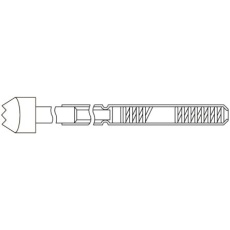 【B-13DAH-19】コンタクトプローブ(プローブピン) 2.54mm 鋸歯状 B-13DAH-19