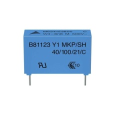 【B81123C1102M000】EPCOS フィルムコンデンサ、3 kV dc、500 V ac、1nF、±20%