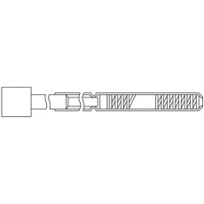 【BL-13FLH-15】コンタクトプローブ(プローブピン) 2.54mm フラットヘッド(マイナス) BL-13FLH-15