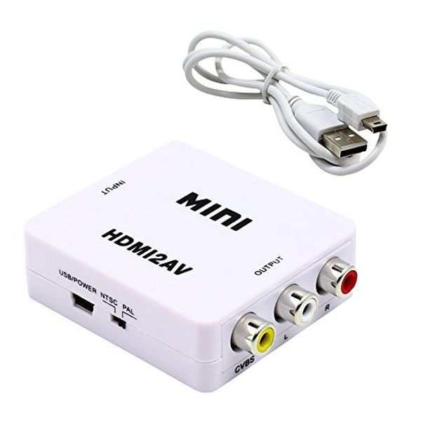 【EM-CVHTR-BK】HDMI-RCA変換コンバーター