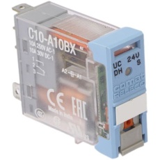 【C10-A10BX-/-AD-24-V】パワーリレー 24V ac/dc 1c接点 プラグイン タイプ