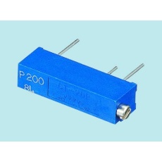 【CT-20EP-1K-OHM】半固定抵抗器(トリマポテンショメータ)1kΩ スルーホール 15回転型
