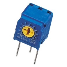 【CT-6ES-50K-OHM】半固定抵抗器(トリマポテンショメータ)50kΩ スルーホール 1回転型
