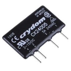 【CX240D5】Sensata / Crydom ソリッドステートリレー 最大負荷電流:5 A 最大負荷電圧:280 V ac 基板実装、CX240D5