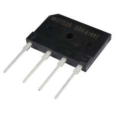 【D15XB60H】整流用 ブリッジダイオード 単相 15A 600V 30 x 4.6 x 20mm D15XB60H